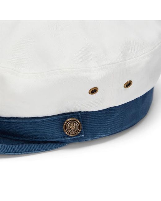 Cappellino in twill nautico bicolore di Polo Ralph Lauren in Blue da Uomo