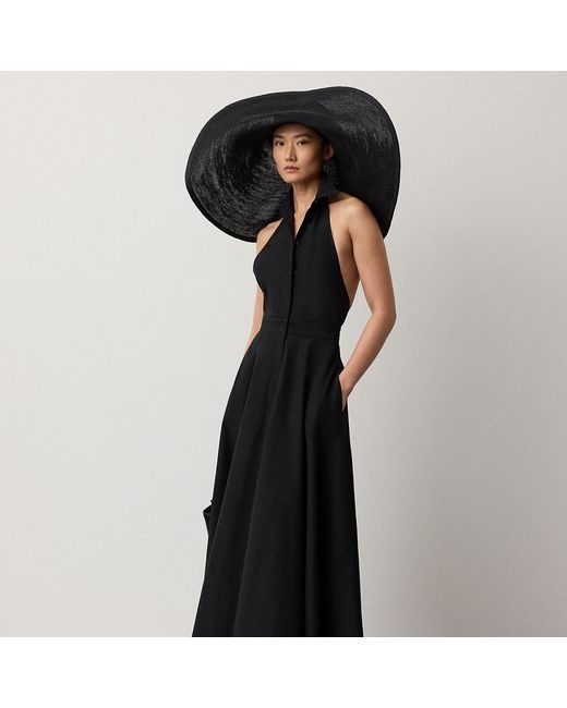 Ralph Lauren Black Eldred Poplin Day Dress