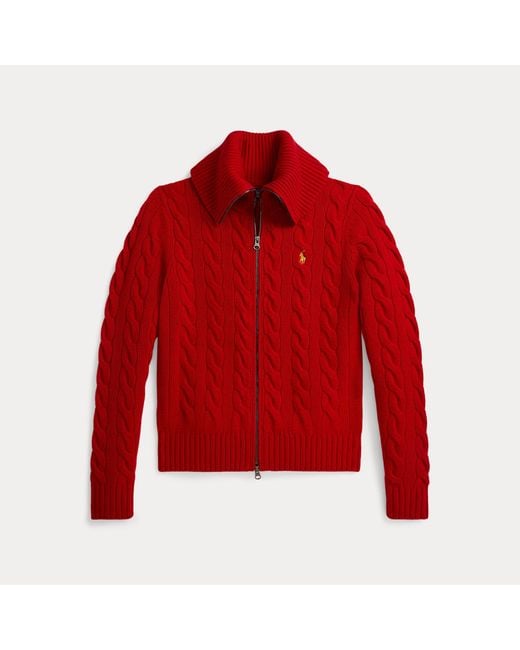 Polo Ralph Lauren Red Lunar New Year Wool-Cashmere Cardigan