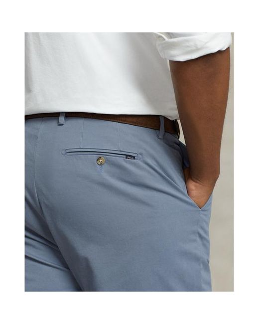 Taglie Plus - Pantaloni chino stretch Classic-Fit di Ralph Lauren in Blue da Uomo