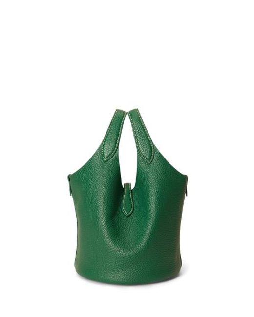 Polo Ralph Lauren Green Polo Play Small Leather Tote & Crossbody