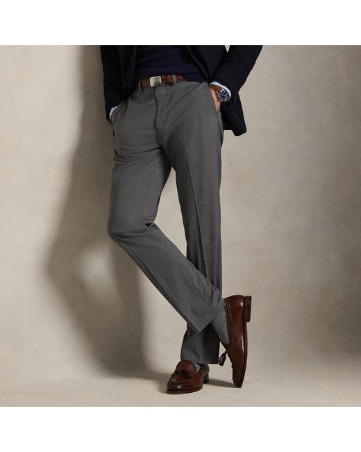 Polo Ralph Lauren Gray Manhasset Stretch Straight Fit Trousers for men