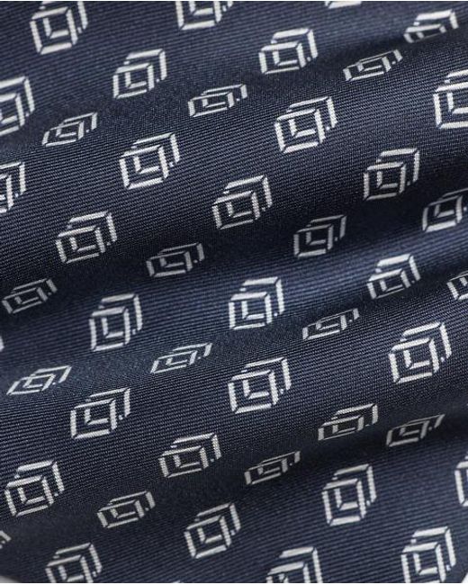Ralph Lauren Blue Linked-Cubes Silk Twill Tie for men