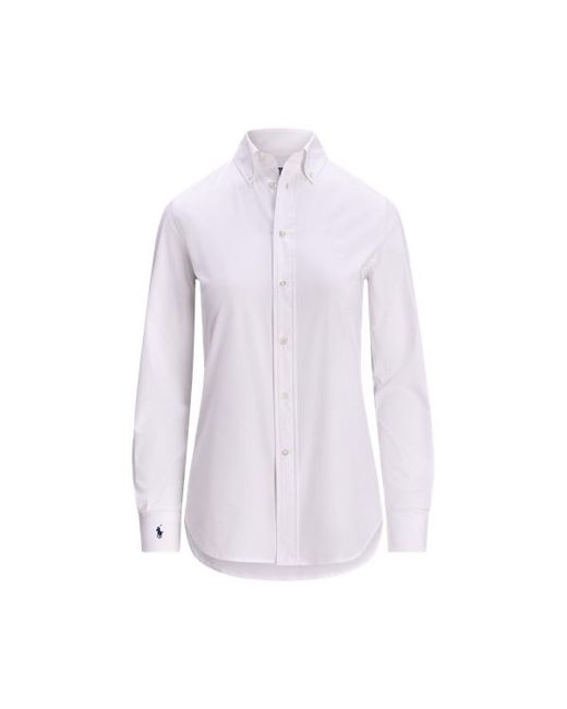 Polo Ralph Lauren White End-On-End Stretch Slim Fit Cotton Shirt