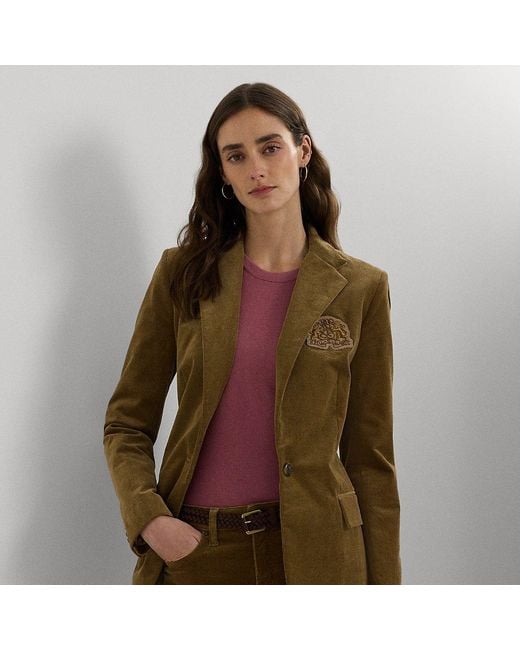 Ralph Lauren Brown Ralph Lauren Bullion Corduroy Blazer