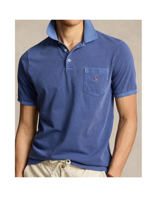 Polo Classic Fit teñido en prenda Polo Ralph Lauren de hombre de color Blue
