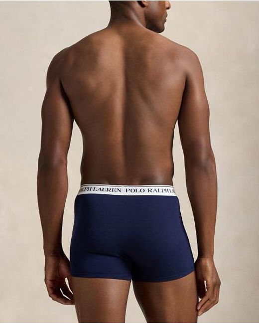 Paquete De 3 Bóxers Clásicos De Algodón Polo Ralph Lauren de hombre de color Blue