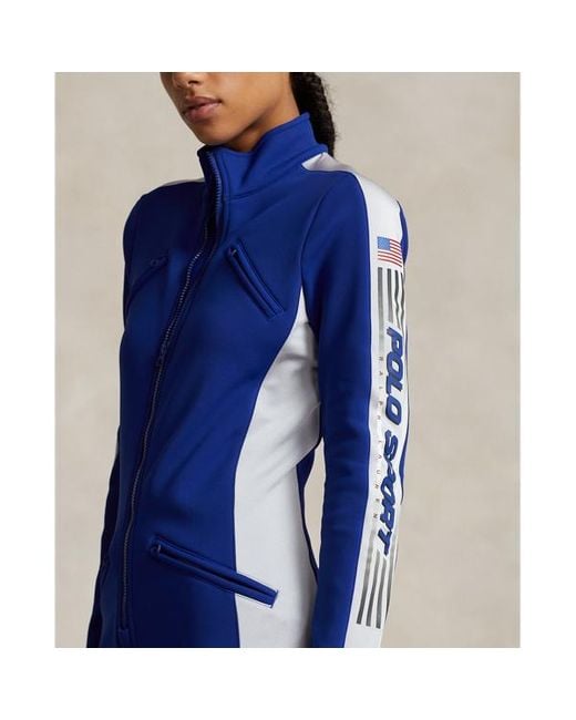 Polo Ralph Lauren Blue Water-repellent Polo Sport Ski Suit