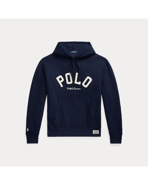 Polo Ralph Lauren Blue The Rl Fleece Logo Hoodie for men