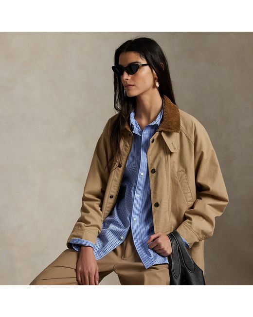 Ralph Lauren Blue Cotton Utility Jacket