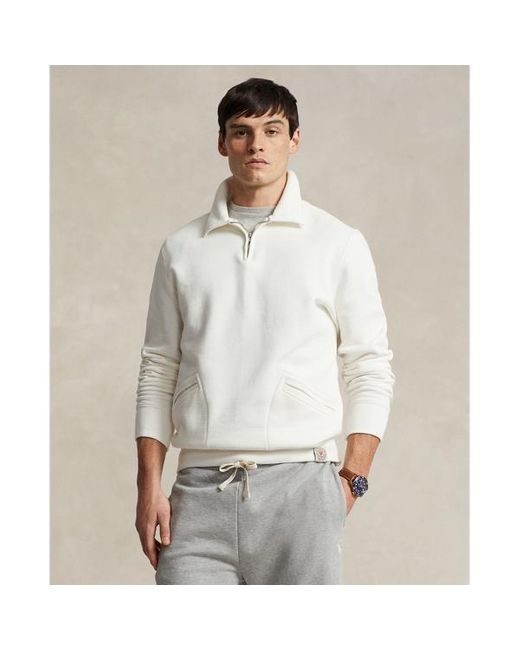 Polo Ralph Lauren Fleece-Sweatshirt mit Kragen in Gray für Herren