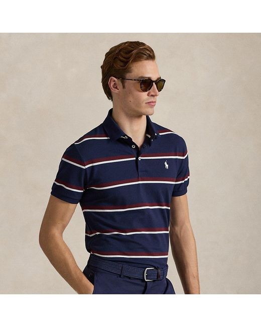 Ralph Lauren Tailored-Fit Performance-Poloshirt in Blue für Herren