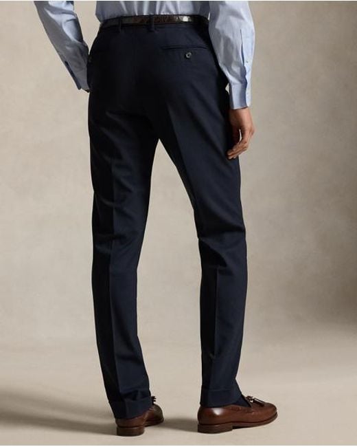 Polo Ralph Lauren Blue Wool-Blend Suit Trouser for men