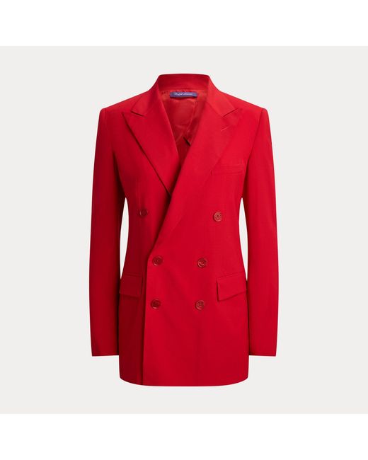 Ralph Lauren Red Ramona Wool-Blend Jacket