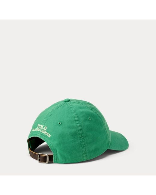 Polo Ralph Lauren Green Polo Bear Twill Ball Cap for men