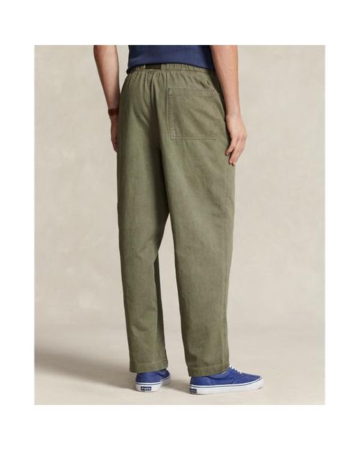 Pantaloni trekking in twill Relaxed-Fit di Ralph Lauren in Green da Uomo