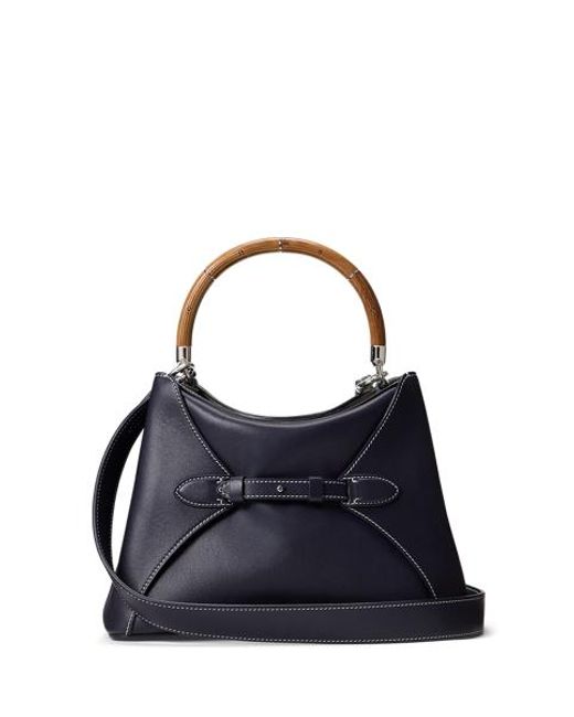 Ralph Lauren Black The Ralph Lauren Calfskin Top Handle