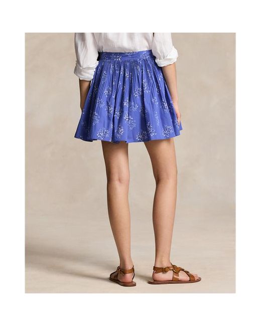 Polo Ralph Lauren Blue Polka Dot A-line Skirt