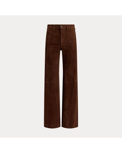 Polo Ralph Lauren Brown Beaton Suede Trouser