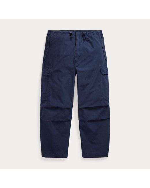 Polo Ralph Lauren Blue Relaxed Fit Ripstop Cargo Trousers for men