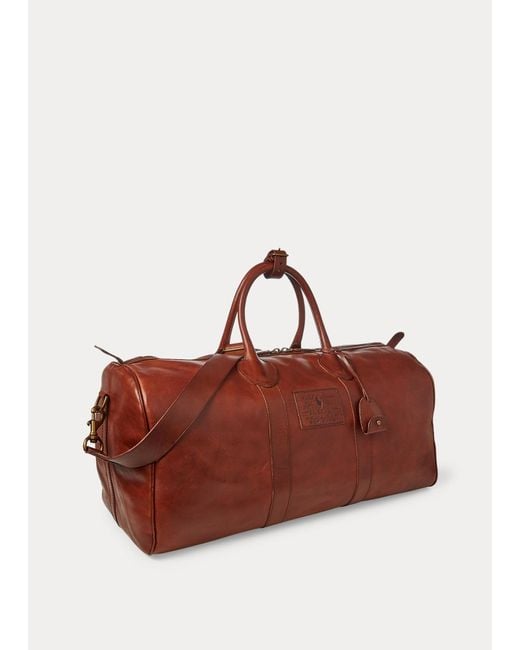 Bolsa de viaje de piel Heritage Polo Ralph Lauren de Cuero de hombre | Lyst