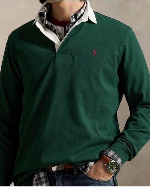 Polo Ralph Lauren Green The Iconic Rugby Shirt for men