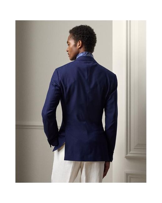 Ralph Lauren Purple Label Blue Kent Handmade Wool-cashmere Jacket for men