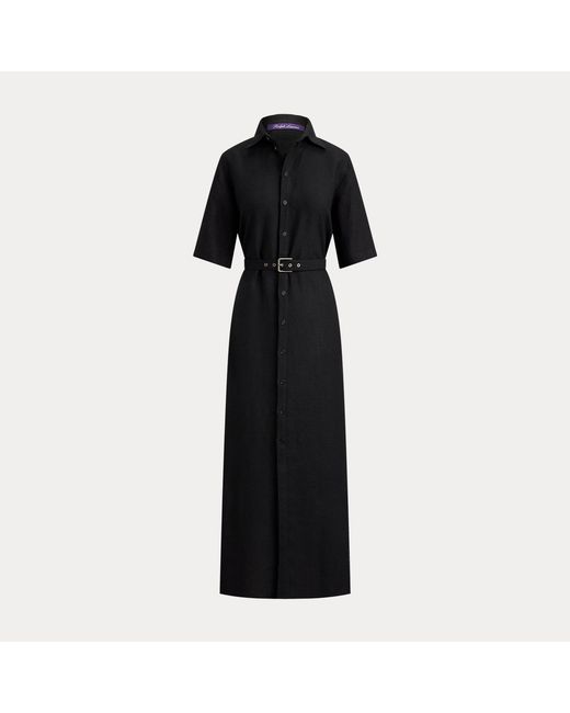 Vestido De Día Carol De Lino Ralph Lauren de color Black