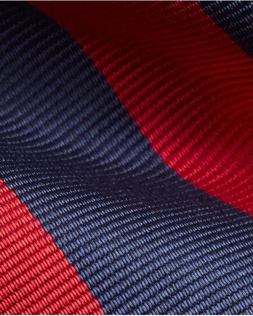 Polo Ralph Lauren Red Striped Silk Repp Narrow Tie for men