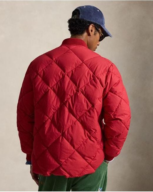 Polo Ralph Lauren Red Polo Sportsman Down Jacket for men