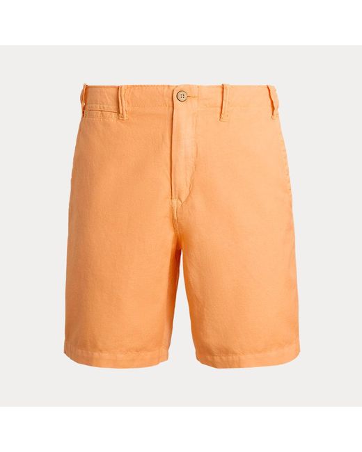 Short in lino e cotone Classic-Fit di Polo Ralph Lauren in Blue da Uomo