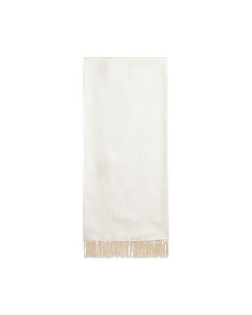 Ralph Lauren Natural Ralph Lauren Fringe Silk Twill Scarf for men