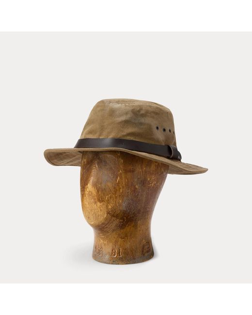 RRL Natural Waxed Canvas Hat for men