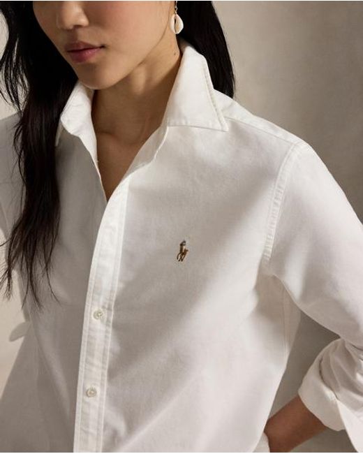 Polo Ralph Lauren White The Iconic Classic Fit Oxford Shirt