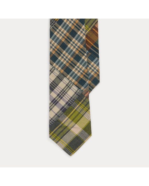 Polo Ralph Lauren Patchwork-Karo-Krawatte aus Baumwolle in Green für Herren