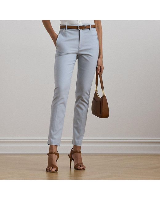 Ralph Lauren Blue Hose Aus Beidseitigem Baumwollstretch