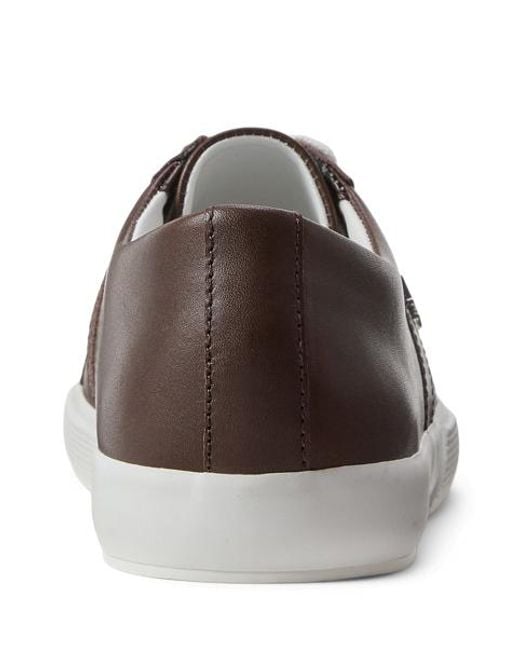 Ralph Lauren Brown Ledersneaker Janson Ii