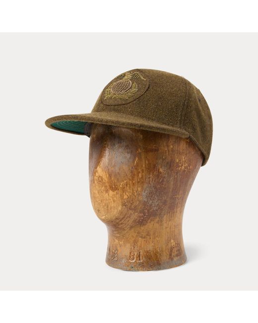 RRL Green Bullion Wool-Blend Ball Cap for men