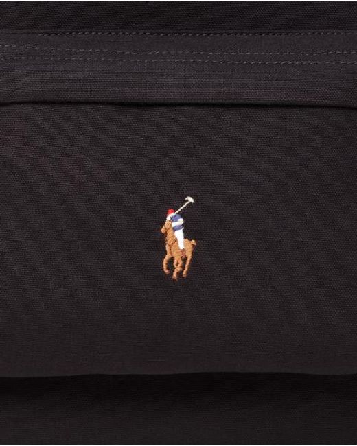 Polo Ralph Lauren Black Canvas Backpack for men