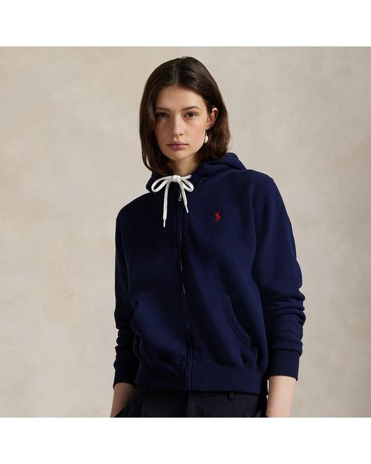 Polo Ralph Lauren Blue Full-Zip Fleece Hoodie