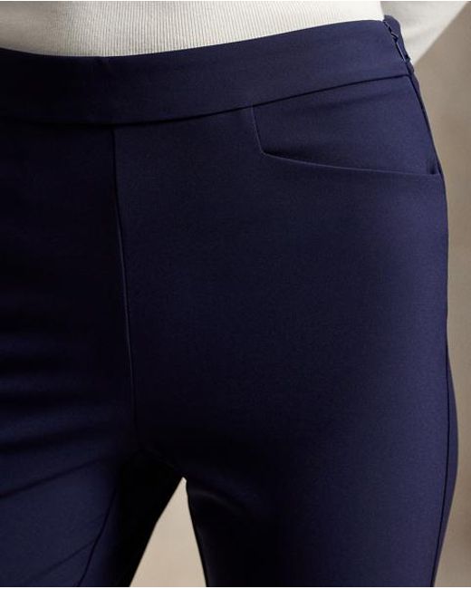 Ralph Lauren Blue Stretch-Twill Trouser