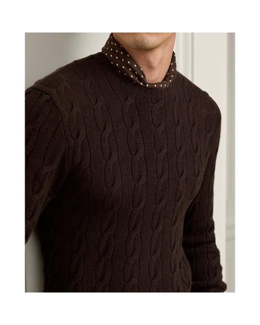 Ralph Lauren Black Ralph Lauren Cable-Knit Cashmere Sweater for men