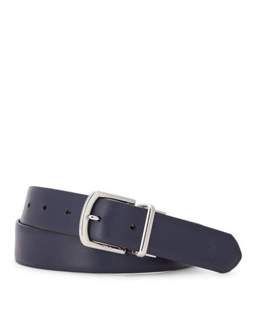 Polo Ralph Lauren Multicolor Reversible Pebble Leather Belt for men