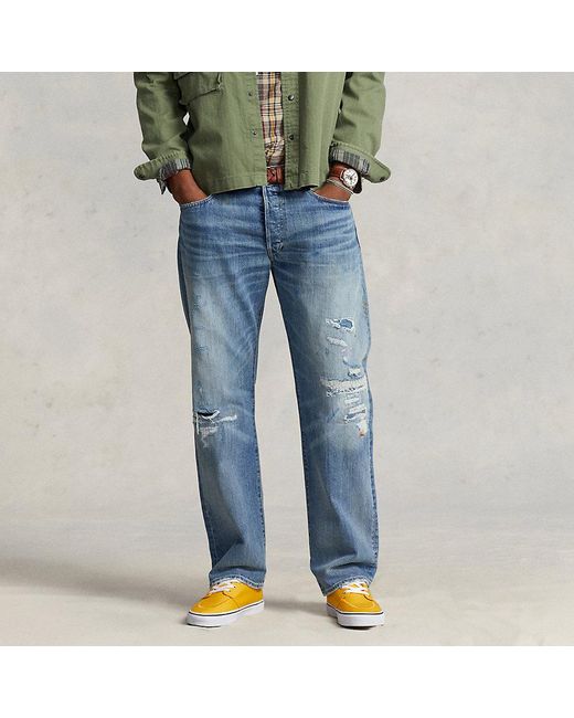 Polo Ralph Lauren Classic Fit Distressed Jean in Blue for Men | Lyst
