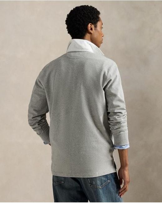 Polo Ralph Lauren Gray The Iconic Rugby Shirt for men