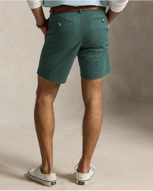Polo Ralph Lauren Green 23 Cm Stretch Straight Fit Chino Short for men