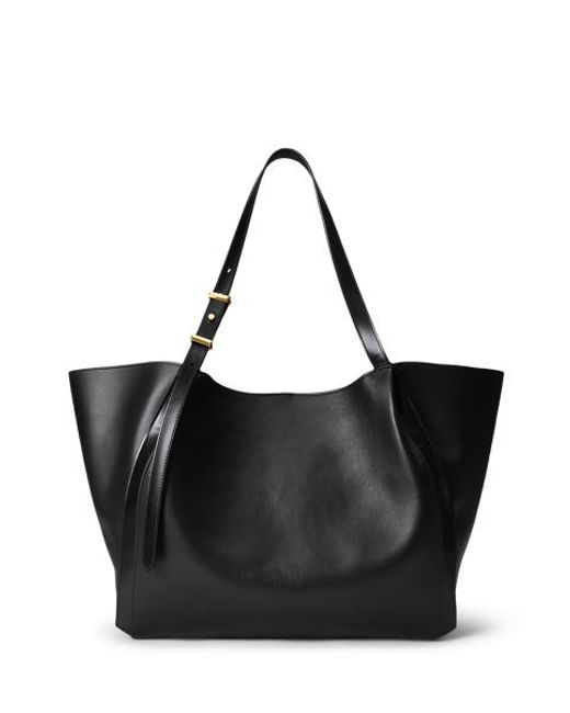 Ralph Lauren Black Rl 888 Calfskin Tote