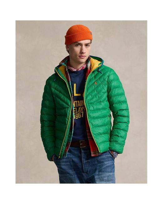 Ralph Lauren Green The Colden Packable Jacket for men