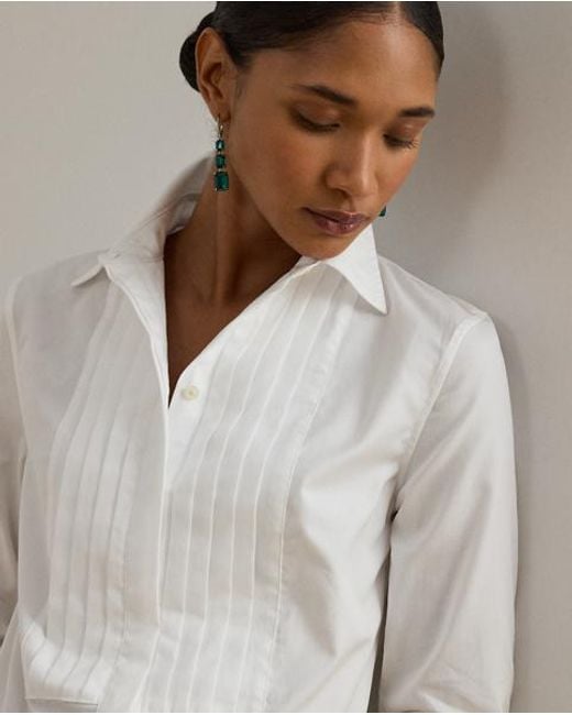 Ralph Lauren Gray Baumwollhemd Mit Latz