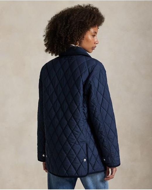 Polo Ralph Lauren Blue Quilted Barn Jacket